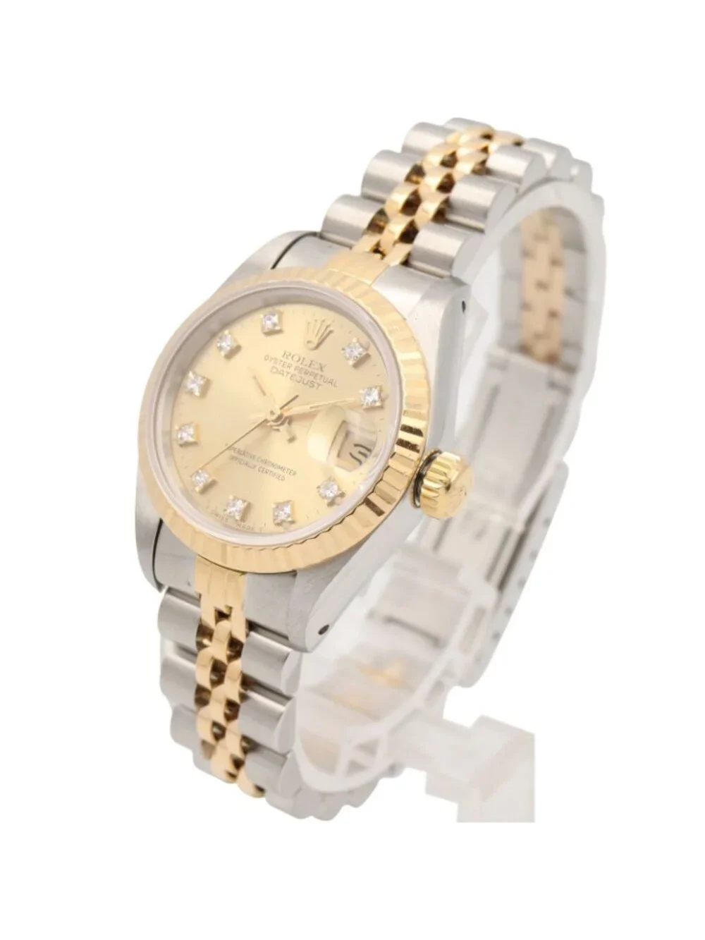 Rolex Watch Datejust Diamond 18K Stainless Steel